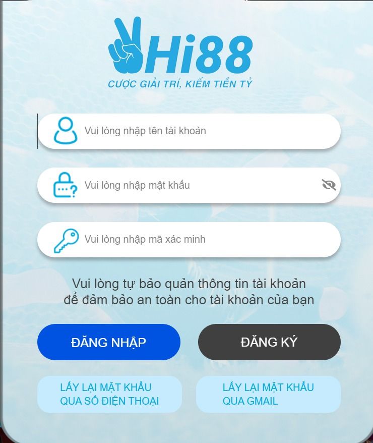 Đăng nhập Hi88